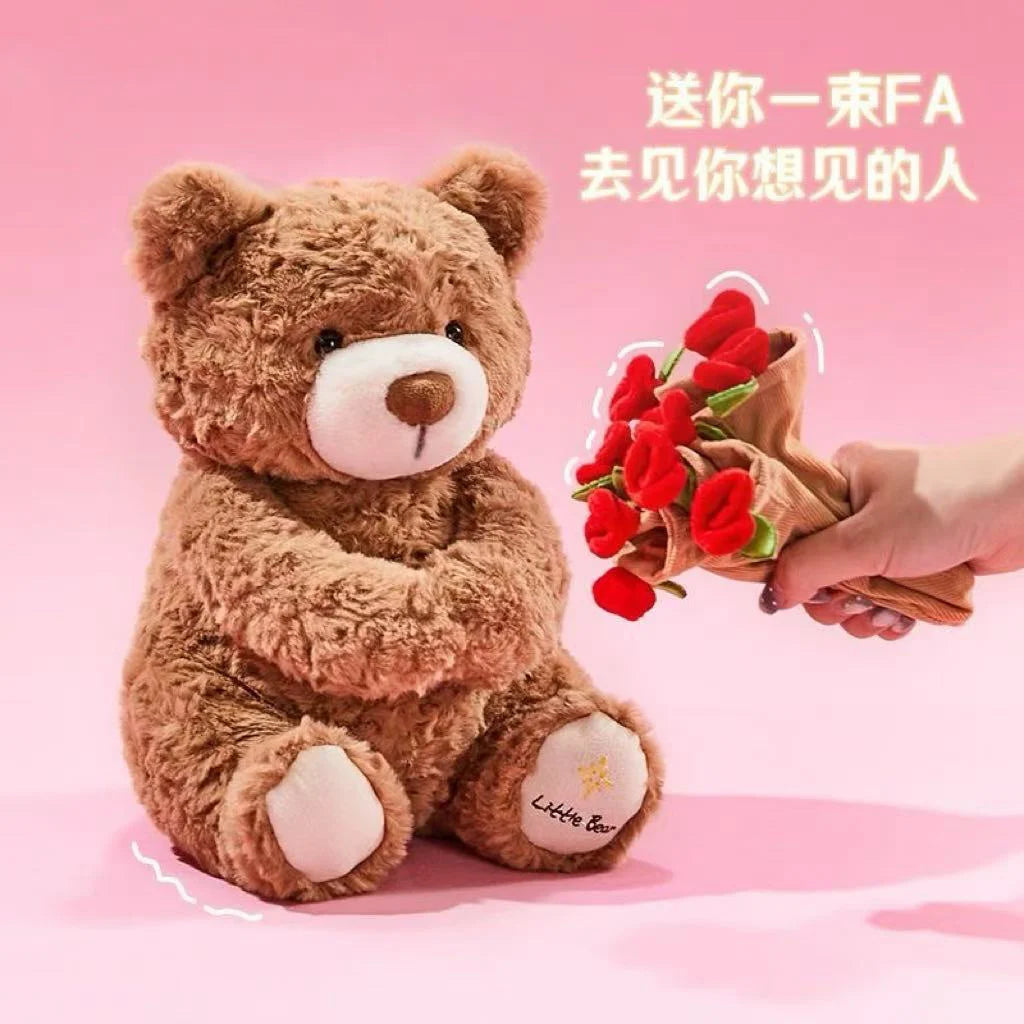 Rose Hug Teddy Bear Plush