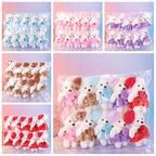 Mini Bear Bouquet Plush – 10pcs Set