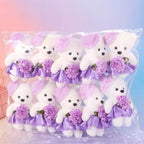 Mini Bear Bouquet Plush – 10pcs Set