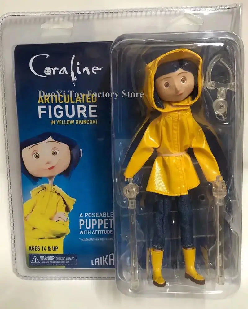 Articulated Raincoat Girl Figure – 10cm