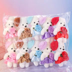 Mini Bear Bouquet Plush – 10pcs Set