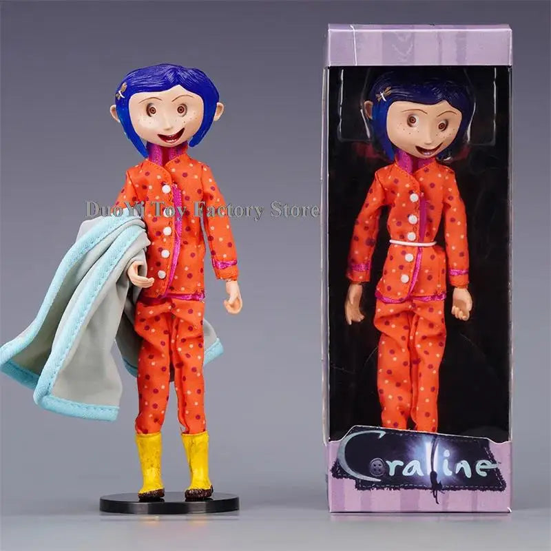 Articulated Raincoat Girl Figure – 10cm