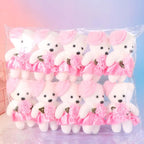 Mini Bear Bouquet Plush – 10pcs Set