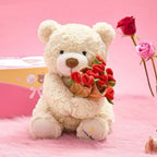 Rose Hug Teddy Bear Plush
