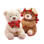 Rose Hug Teddy Bear Plush