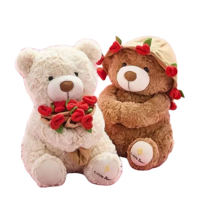 Rose Hug Teddy Bear Plush
