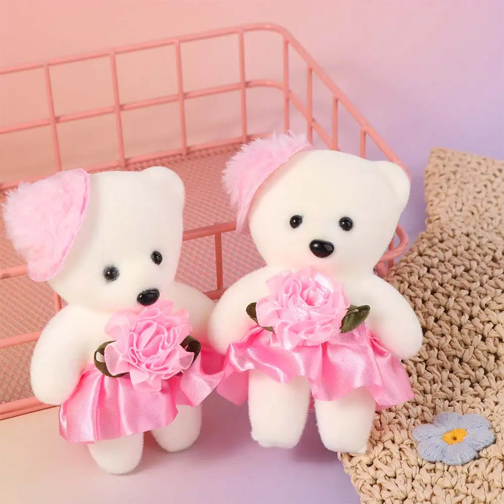 Mini Bear Bouquet Plush – 10pcs Set